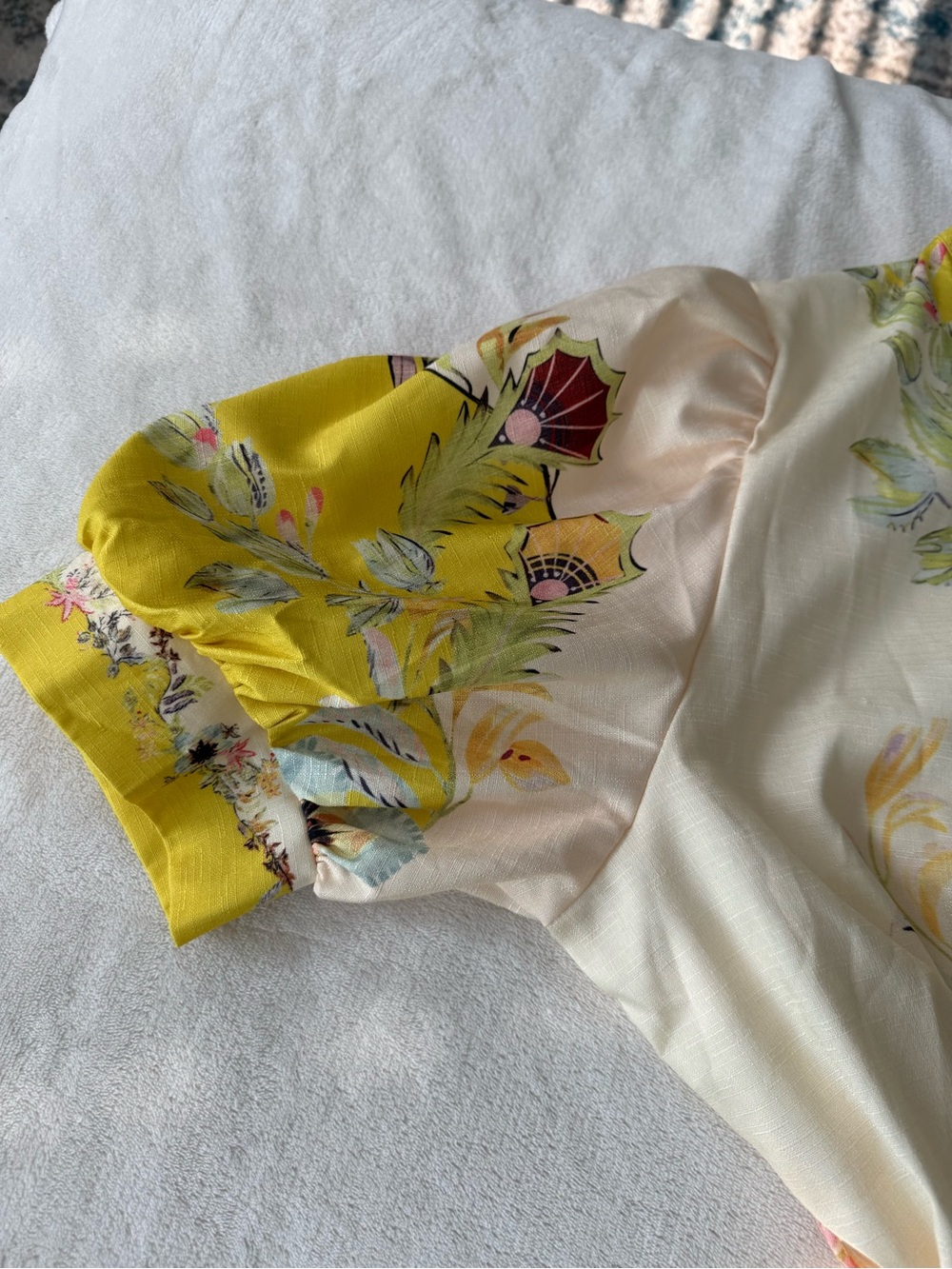 Maggie Yellow Floral Maxi Dress Size Medium EC2 - Picture 5 of 6